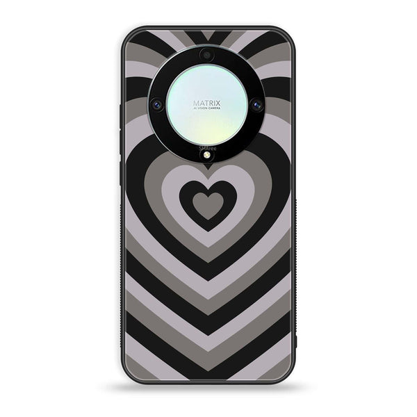 HONOR X9A - Heart Beat Design 1 - Premium Printed Glass soft Bumper shock Proof Case CS-40477