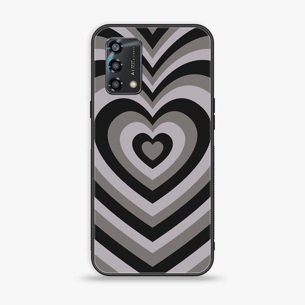 Oppo A95  - Heart Beat Series - Premium Printed Glass soft Bumper shock Proof Case