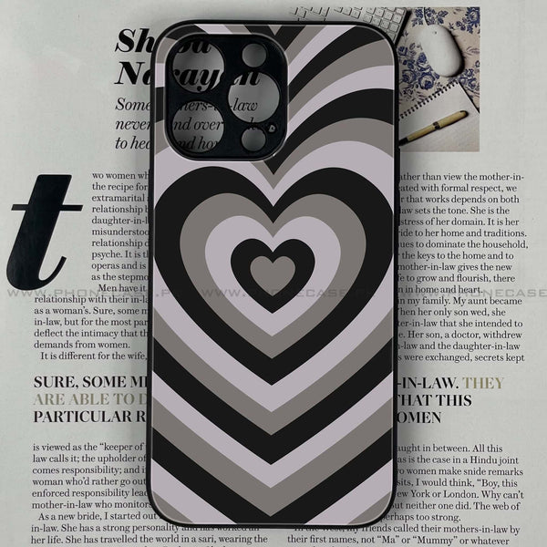 iPhone 14 Pro - Heart Beat Series - Premium Printed Glass soft Bumper shock Proof Case