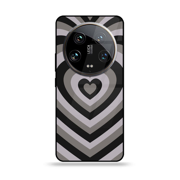 Xiaomi 14 Ultra - Heart Beat Series - Premium Printed Glass soft Bumper shock Proof Case
