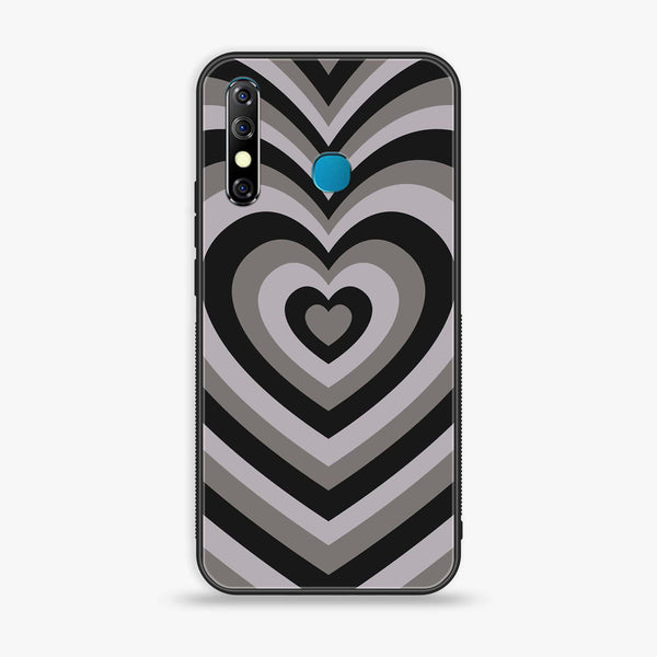 Infinix Hot 8 - Heart Beat Series - Premium Metal Printed soft Bumper Shock Proof Case