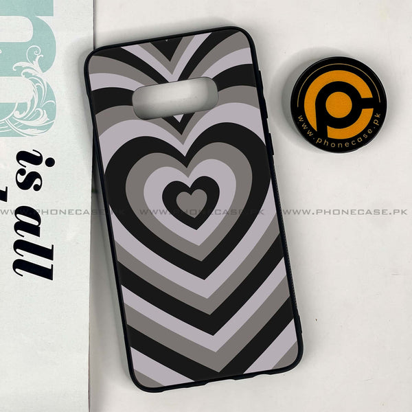 Galaxy S10e - Heart Beat Series - Premium Printed Glass soft Bumper shock Proof Case