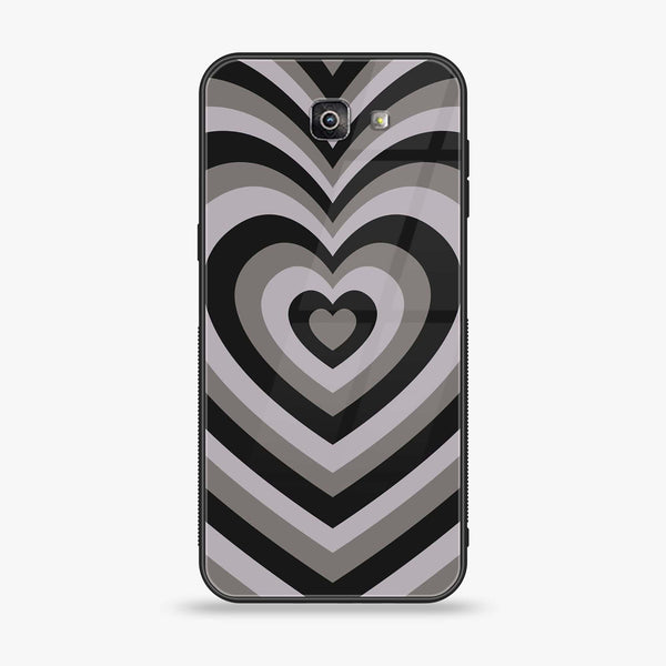 Galaxy J7 Prime - Heart Beat Series - Premium Printed Glass soft Bumper shock Proof Case