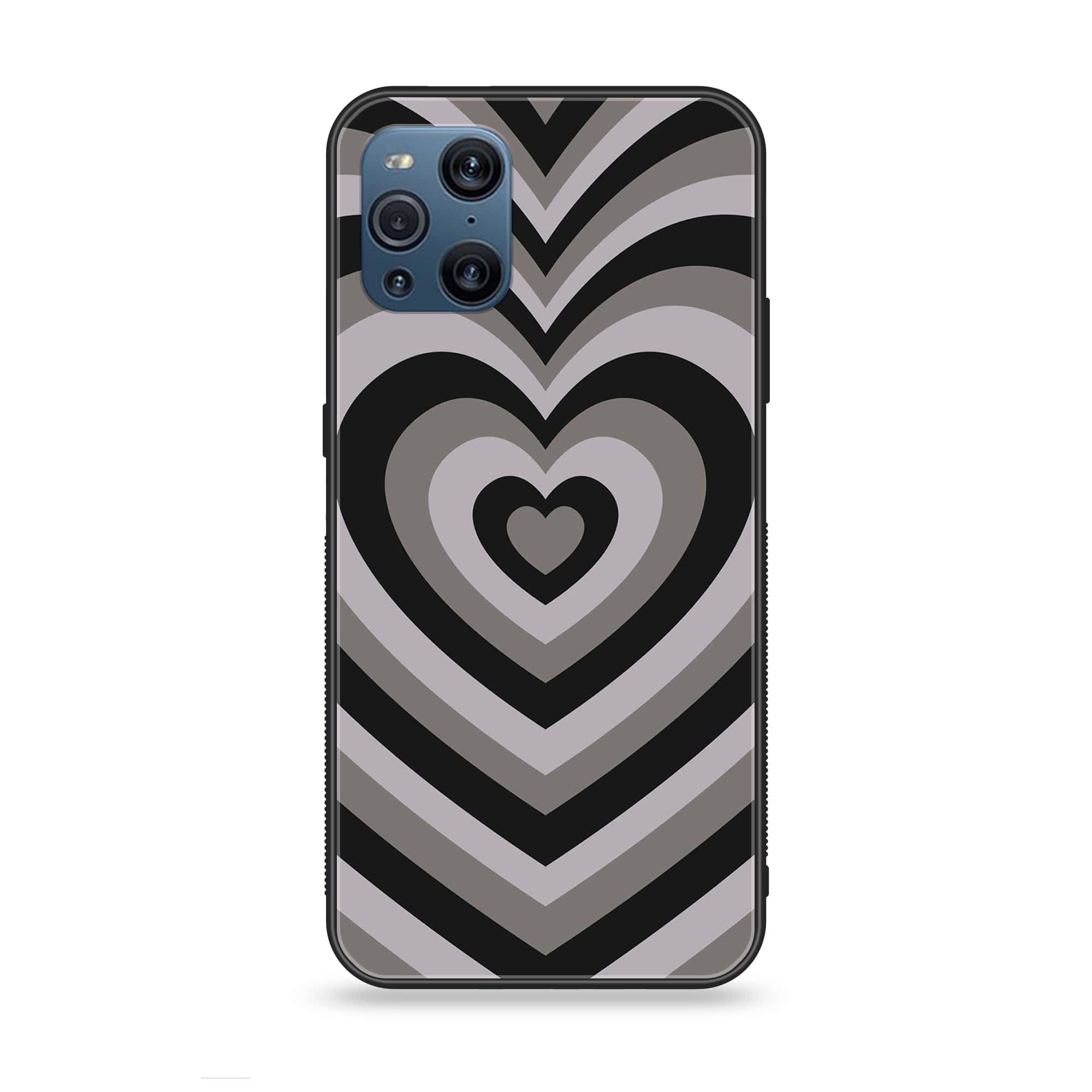 Oppo Find X3 - Heart beat Series - Premium Printed Glass soft Bumper shock Proof Case