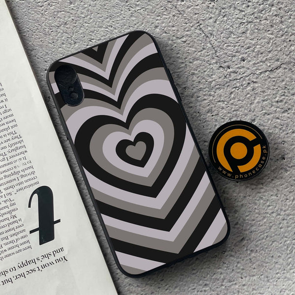 iPhone XR -Heart Beat Series - Premium Metal Printed soft Bumper shock Proof Case