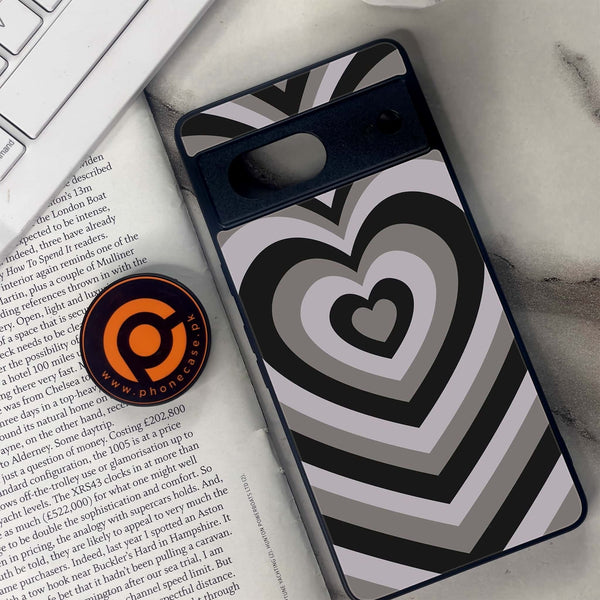 Google Pixel 7 - Heart Beat Series - Premium Metal Printed soft Bumper Shock Proof Case