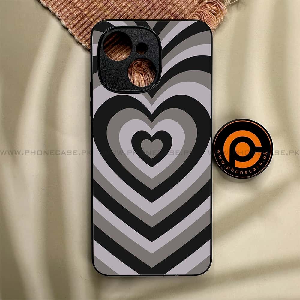 Tecno Spark 40C - Heart Beat Series - Premium Metal Printed soft Bumper shock Proof Case