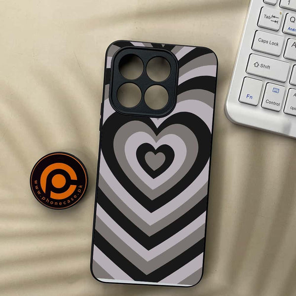 Honor X7c - Heart Beat Series - Premium Metal  Printed soft Bumper shock Proof Case