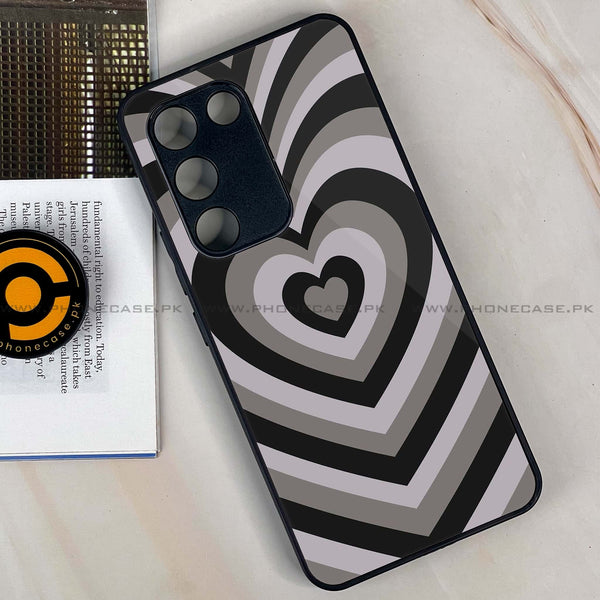 Vivo V30 Lite 4G - Heart Beat Series - Premium Metal Printed soft Bumper shock Proof Case
