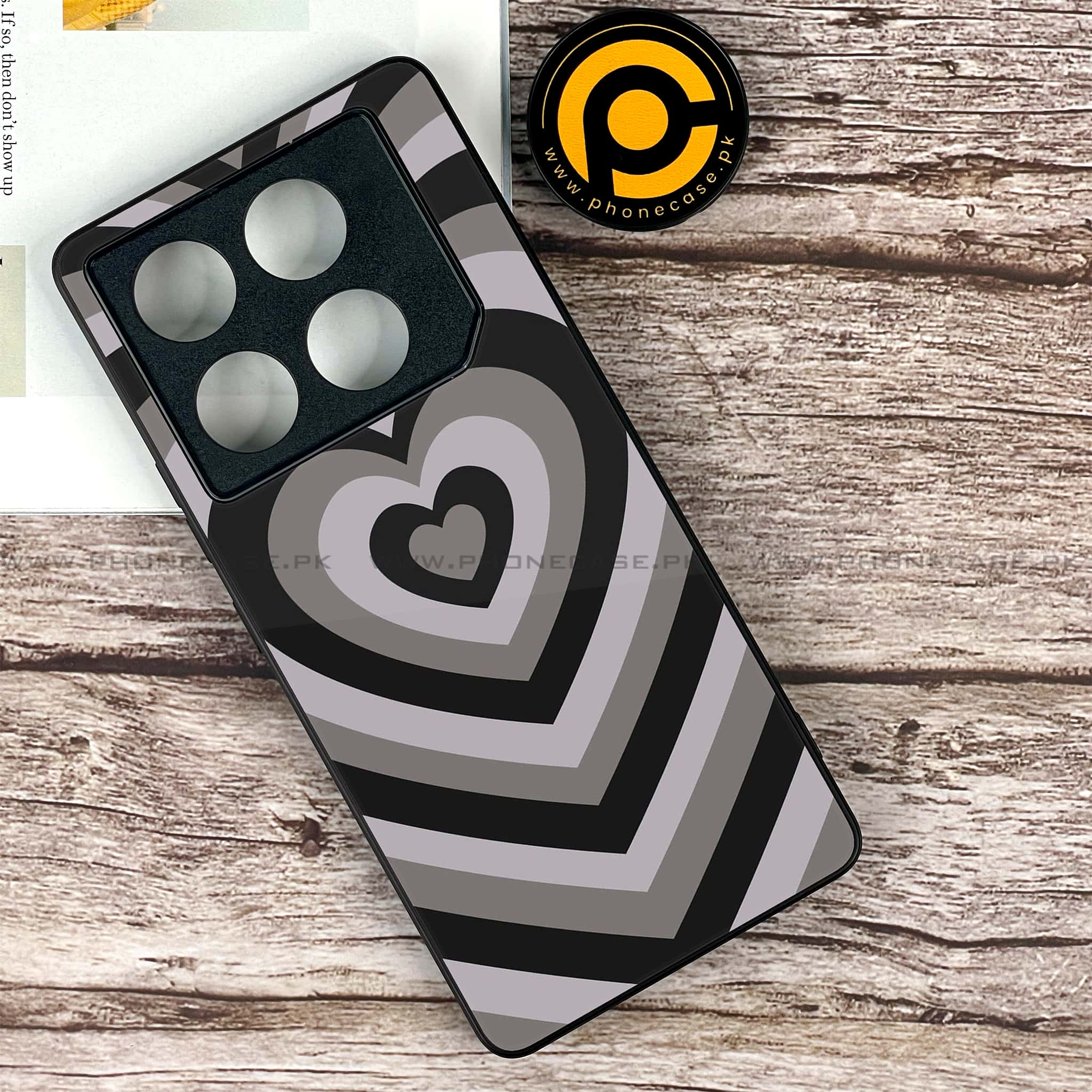 Infinix GT 20 Pro - Heart Beat Series - Premium Printed Glass soft Bumper shock Proof Case