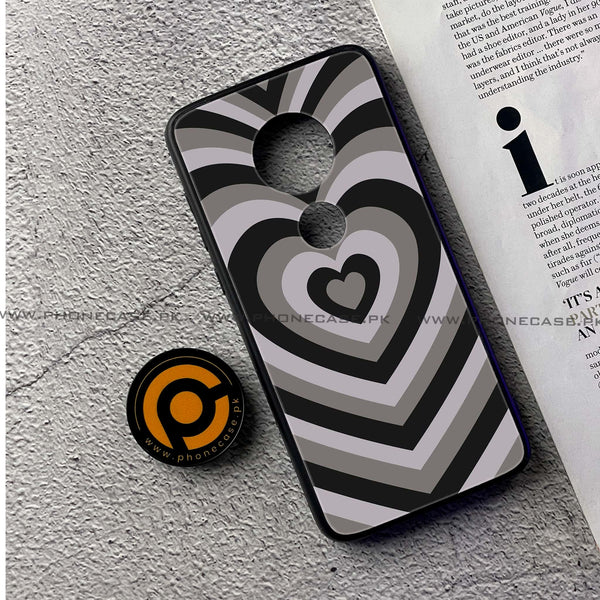 Moto G7 - Heart Beat Series - Premium Printed Glass soft Bumper shock Proof Case