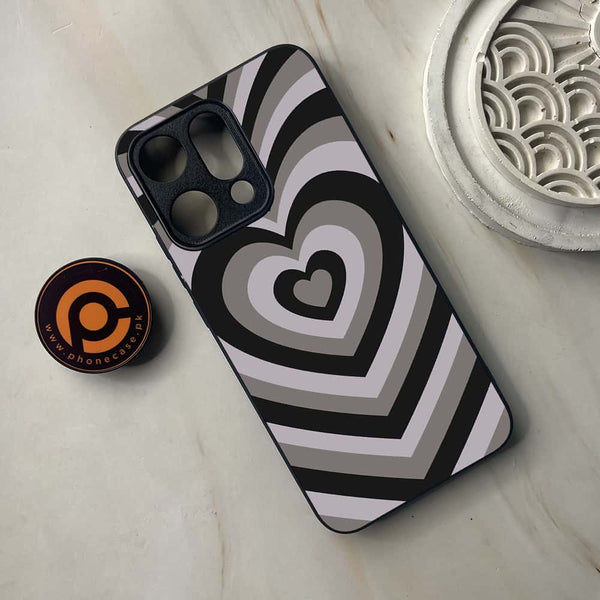 Oppo Reno 14 5G - Heart Beat Series - Premium Metal Printed soft Bumper shock Proof Case