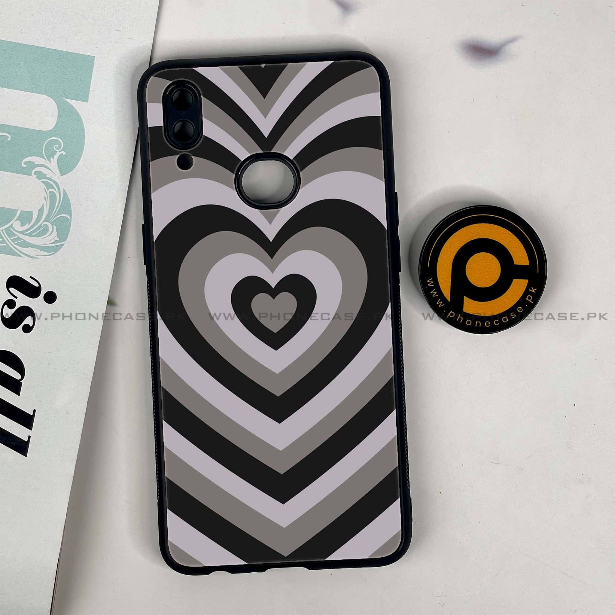 Galaxy A10s - Heart Beat Series - Premium Printed Glass soft Bumper shock Proof Case