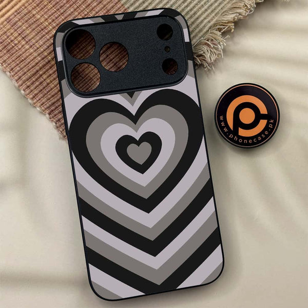 iPhone 17 Pro Max - Heart Beat Series - Premium Metal Printed soft Bumper shock Proof Case
