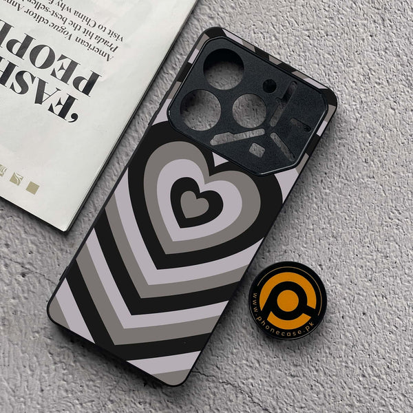 Tecno Pova 6 Neo - Heart Beat Series - Premium Metal  Printed soft Bumper shock Proof Case
