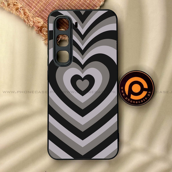 Infinix Hot 60 Pro - Heart Beat Series - Premium Metal Printed soft Bumper shock Proof Case