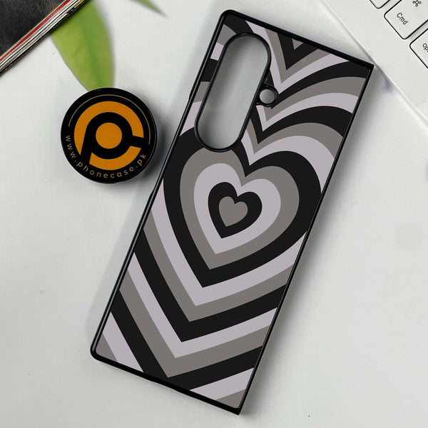 Samsung Galaxy Z Fold 7 - Heart Beat Series - Premium Metal Printed soft Bumper shock Proof Case