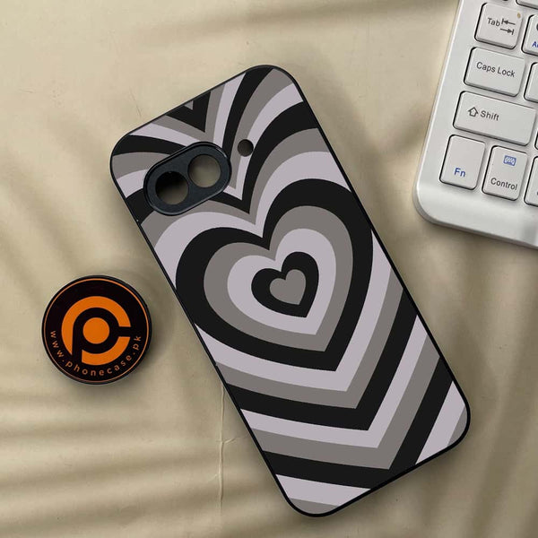 Google Pixel 9a - Heart Beat Series - Premium Metal Printed soft Bumper Shock Proof Case