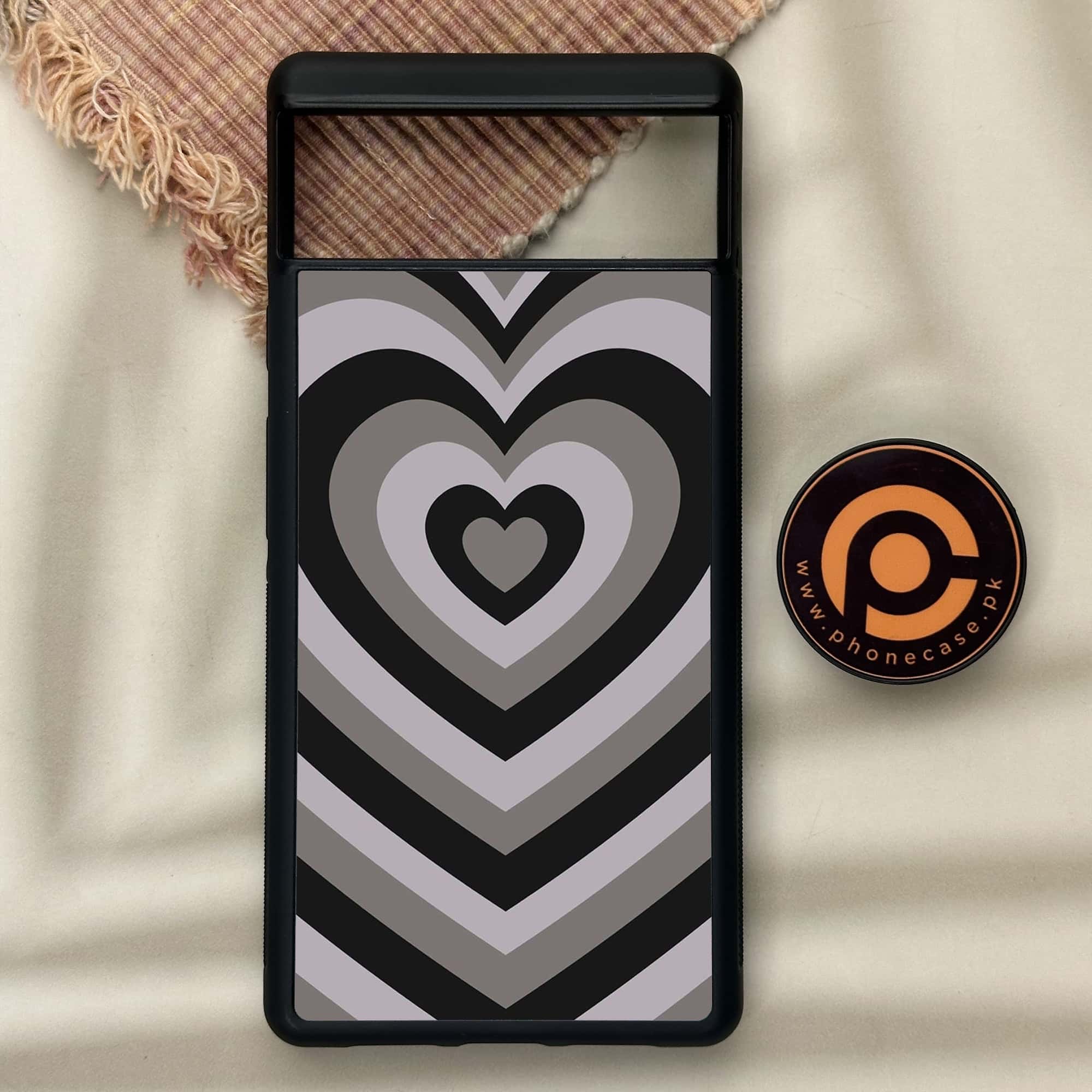 Google Pixel 6 - Heart Beat Series - Premium Metal Printed soft Bumper Shock Proof Case