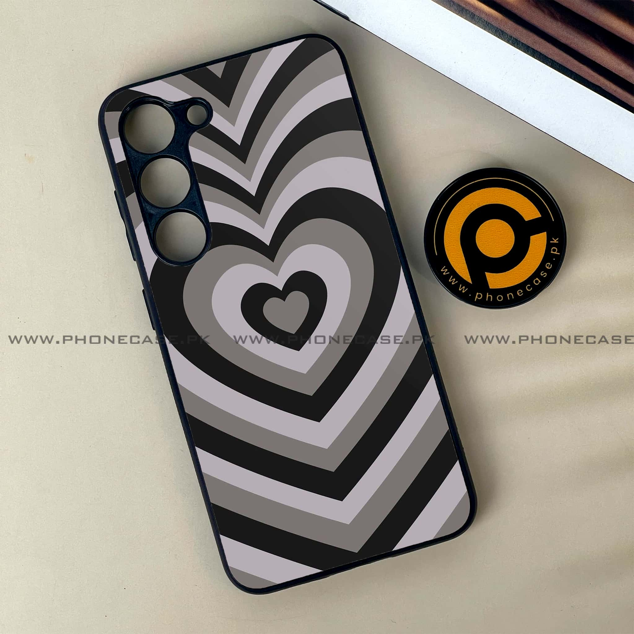 Samsung Galaxy S23 - Heart Beat Series - Premium Printed Glass soft Bumper shock Proof Case