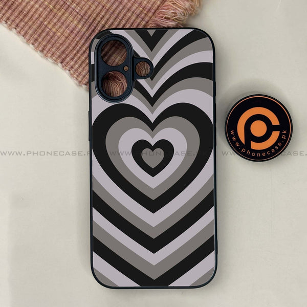 iPhone 17 - Heart Beat Series - Premium Printed Glass soft Bumper shock Proof Case