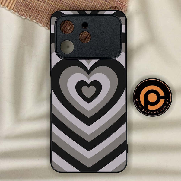 Tecno Spark 40 - Heart Beat Series - Premium Metal Printed soft Bumper shock Proof Case