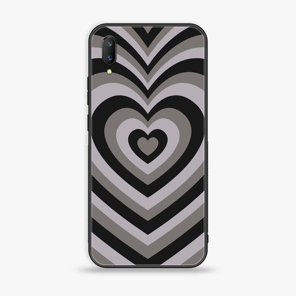 Vivo V11 - Heart Beat Series - Premium Printed Glass soft Bumper shock Proof Case