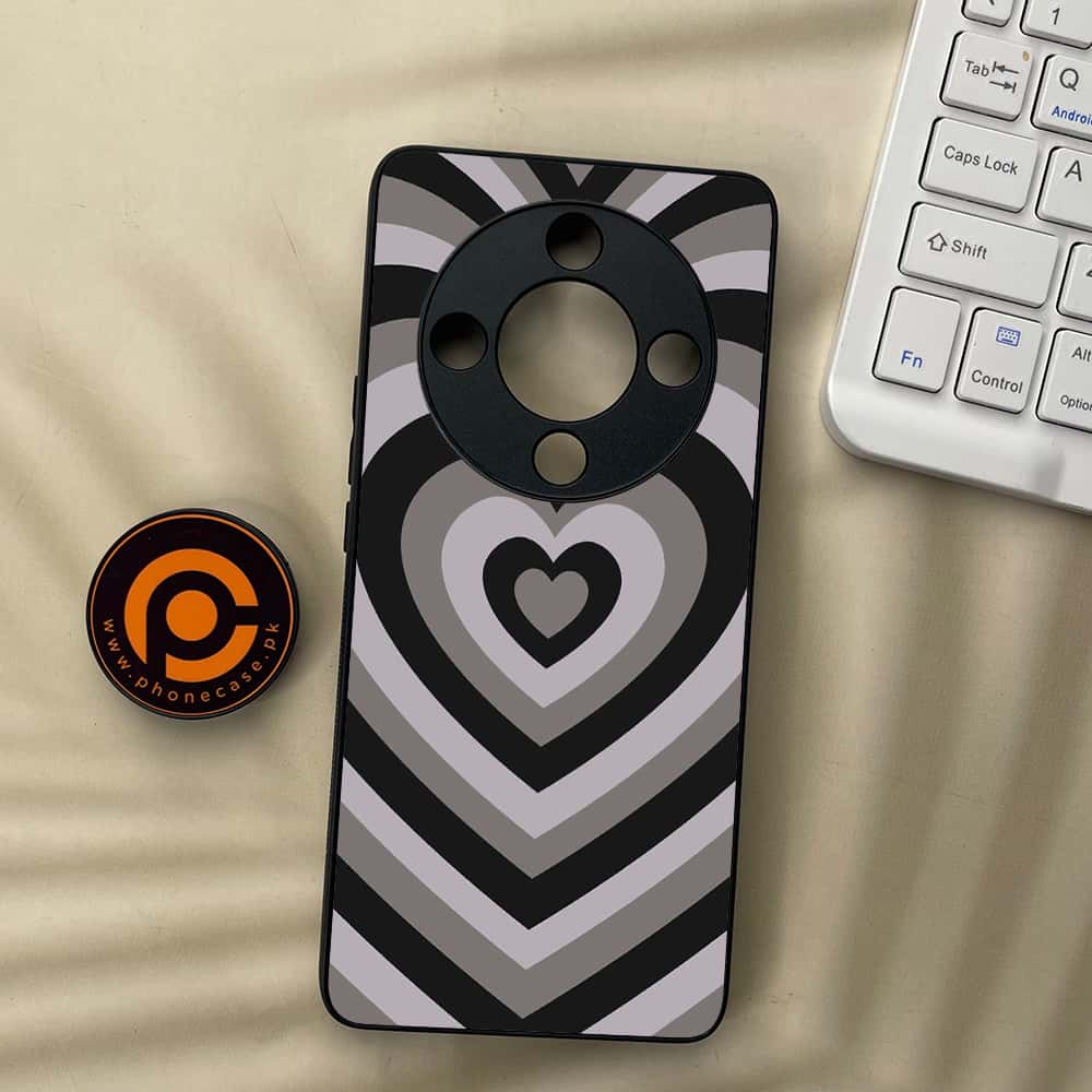 HONOR X9b 5G - Heart Beat Series - Premium Metal  Printed soft Bumper shock Proof Case