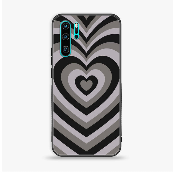 Huawei P30 Pro - Heart Beat Series -  Design 1 Premium Printed Glass soft Bumper shock Proof Case CS-23057