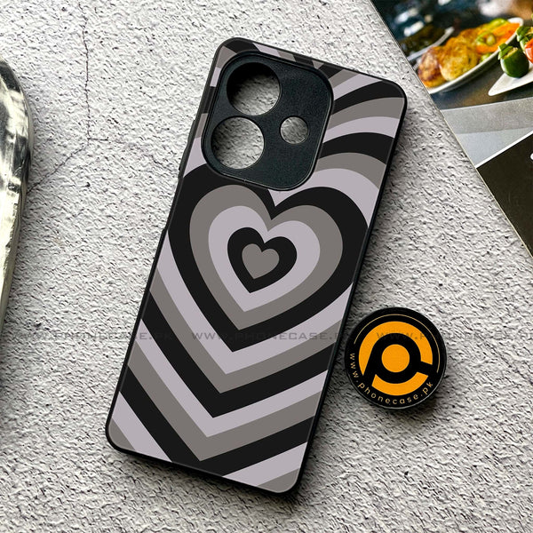 Oppo A5i - Heart Beat Series - Premium Metal Printed soft Bumper shock Proof Case