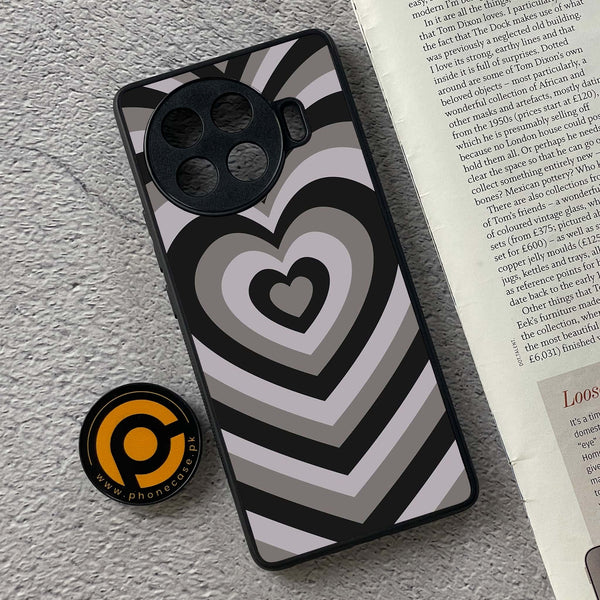 Tecno Spark 20 pro plus - Heart Beat Series - Premium Printed Glass soft Bumper shock Proof Case