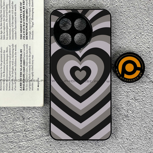 Tecno Spark 30 Pro - Heart Beat Series - Premium Printed Glass soft Bumper shock Proof Case