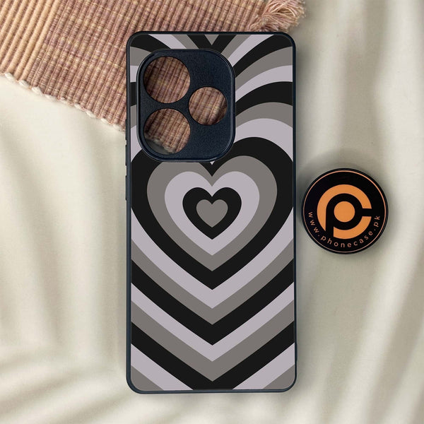 Realme GT 6 - Heart Beat Series - Premium Metal Printed soft Bumper shock Proof Case