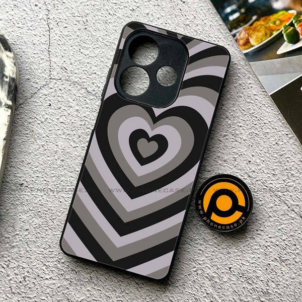 Oppo A5 Pro - Heart Beat Series - Premium Metal Printed soft Bumper shock Proof Case