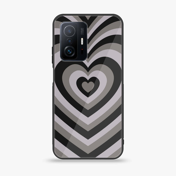 Xiaomi 11T - Heart Beat Series - Premium Printed Glass soft Bumper shock Proof Case