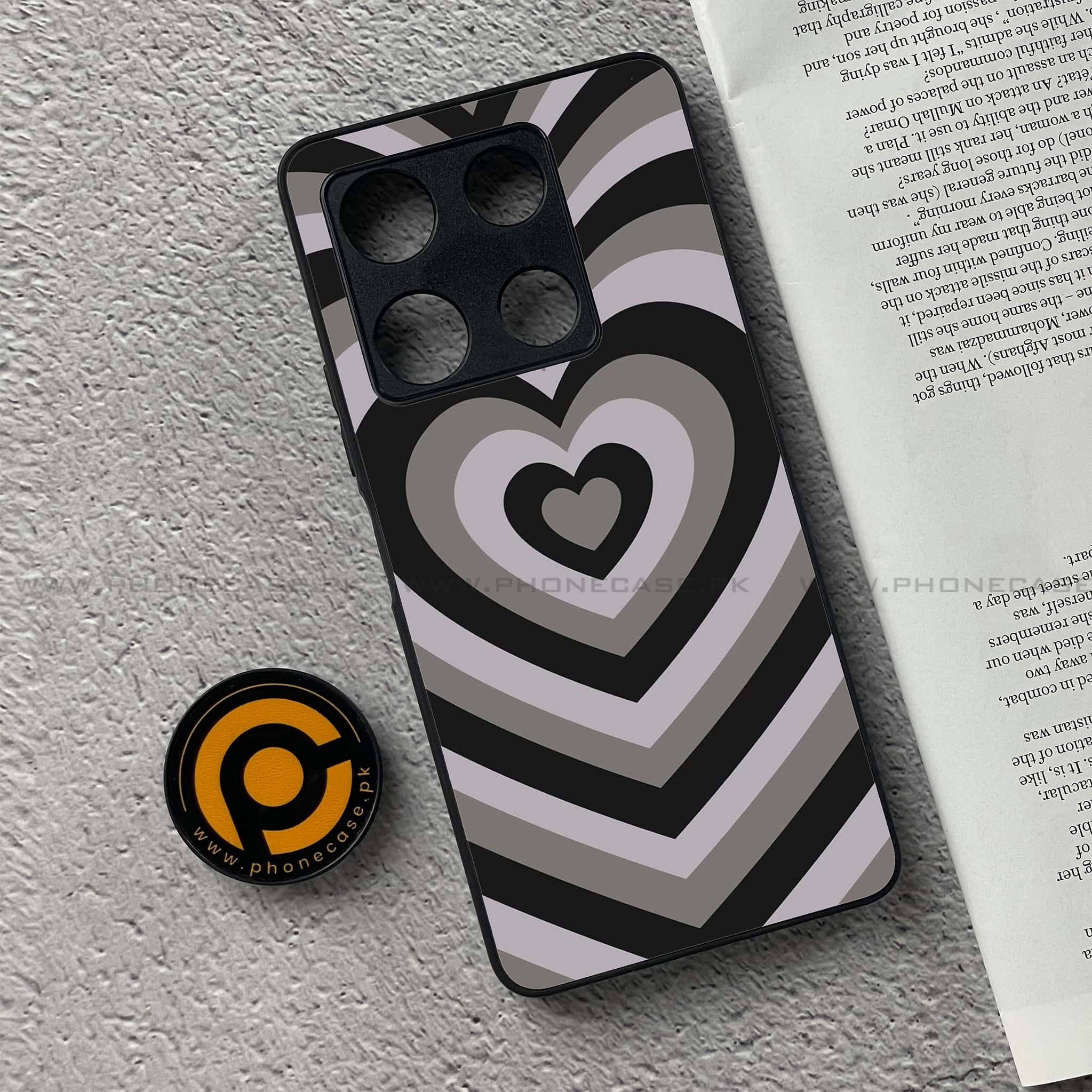 Infinix Note 30 Pro - Heart Beat Series - Premium Metal Printed soft Bumper shock Proof Case
