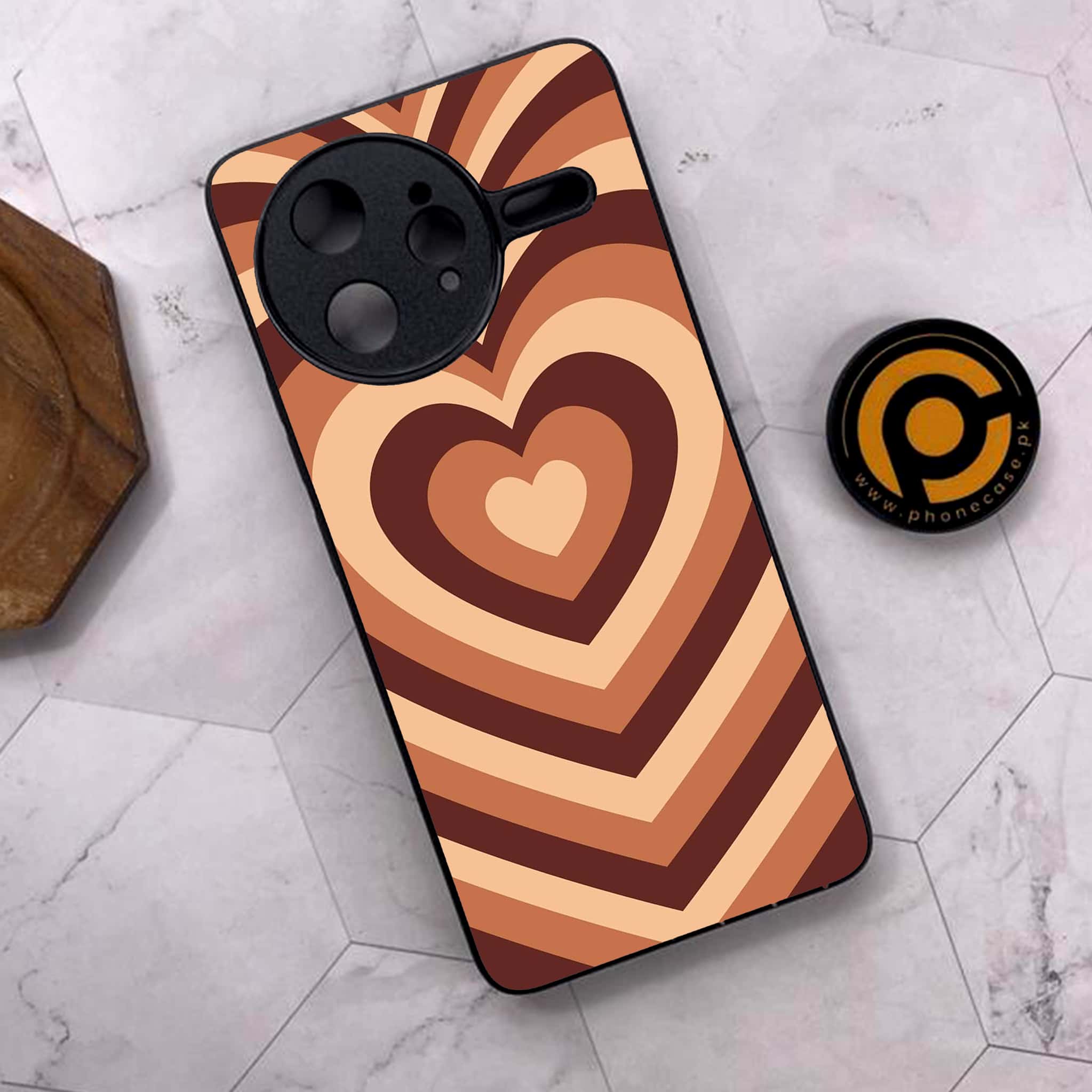 Xiaomi Poco F7 Ultra 5G - Heart Beat Series - Premium Metal Printed soft Bumper shock Proof Case