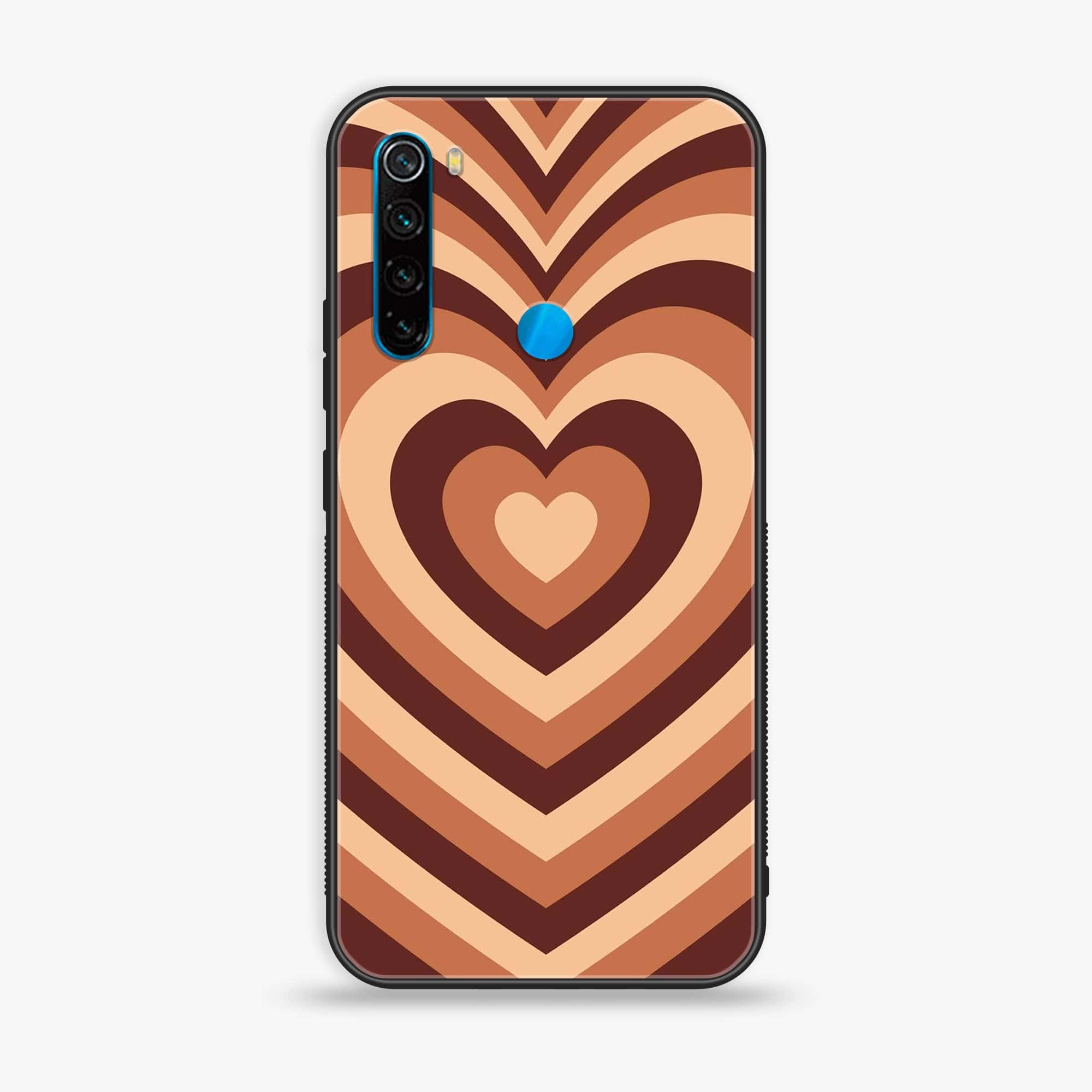 Redmi Note 8 - Heart Beat Series - Premium Printed Glass soft Bumper shock Proof Case