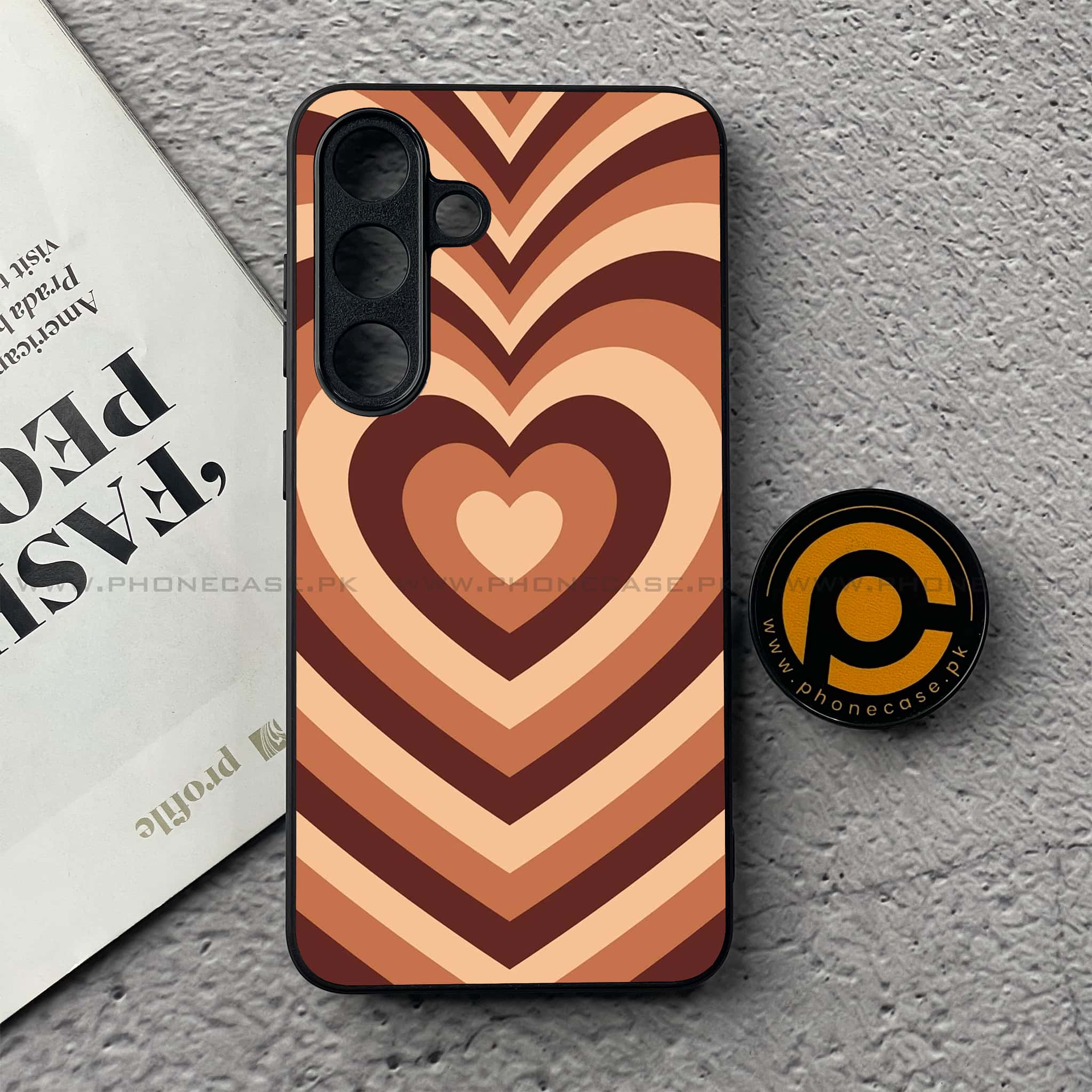 Samsung Galaxy S25 FE - Heart Beat Series - Premium Metal Printed soft Bumper shock Proof Case