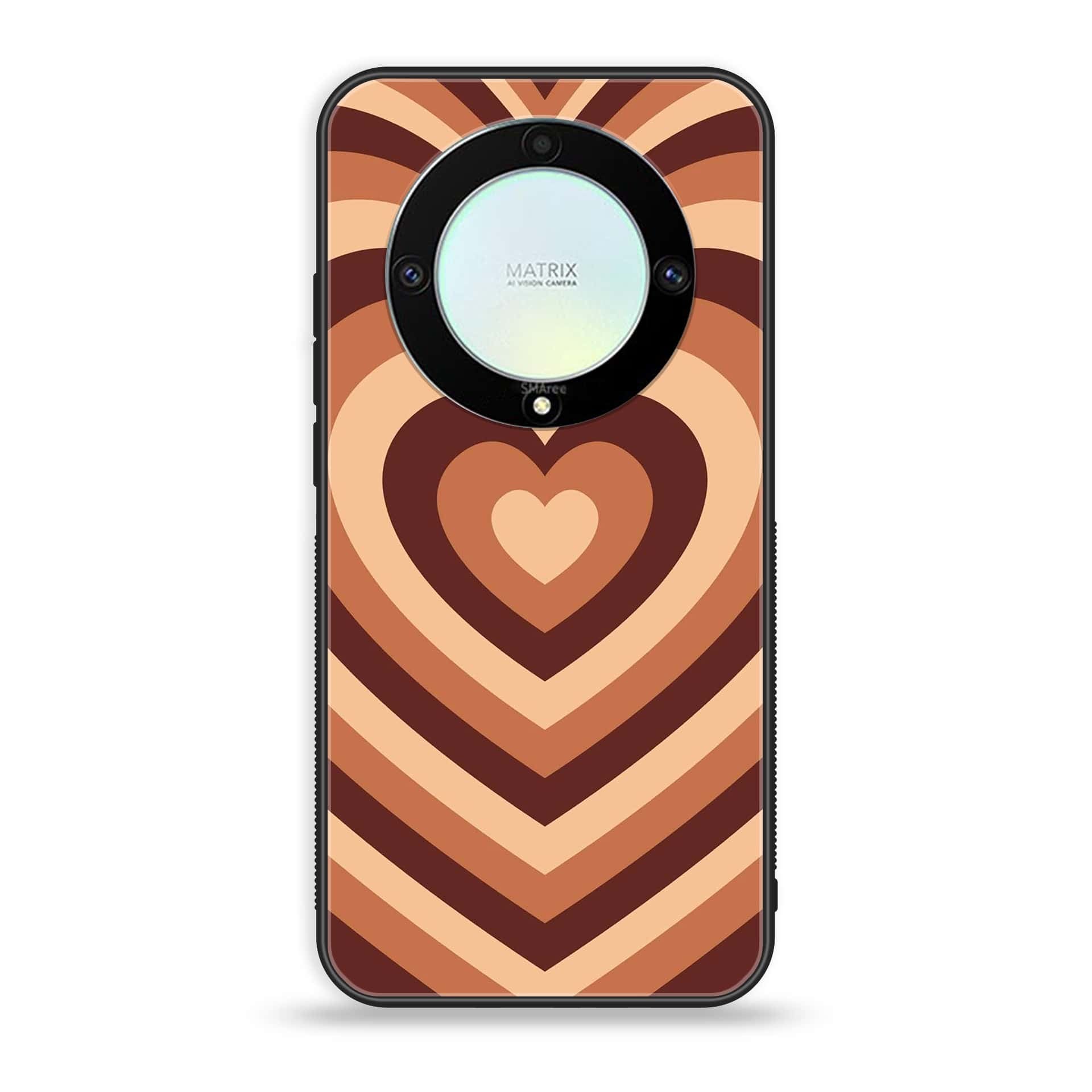 HONOR X9A - Heart Beat Series - Premium Printed Glass soft Bumper shock Proof Case