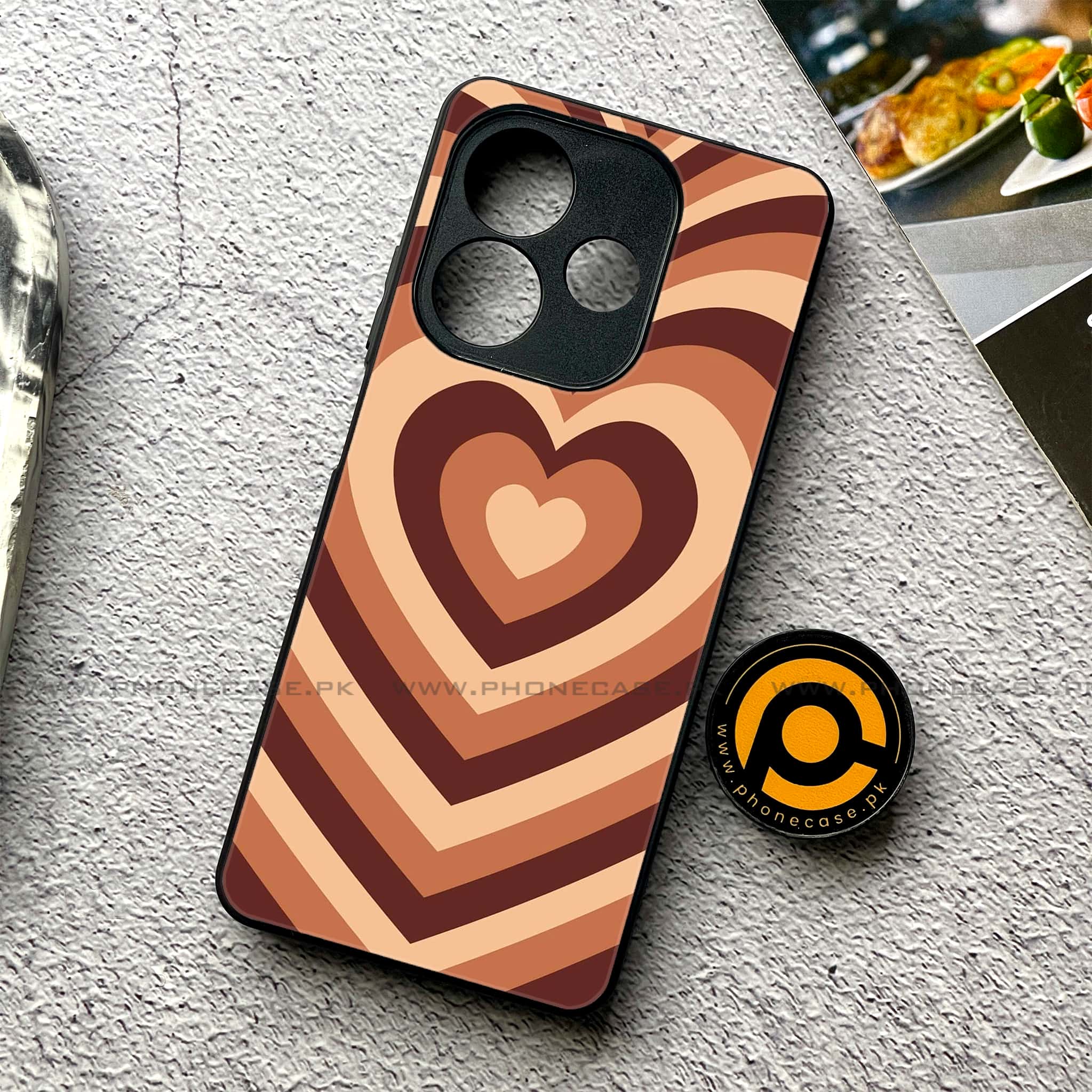 Oppo A5 Pro - Heart Beat Series - Premium Metal Printed soft Bumper shock Proof Case