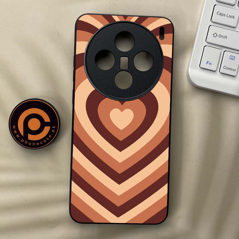 Vivo X200 - Heart Beat Series - Premium Metal  Printed soft Bumper shock Proof Case