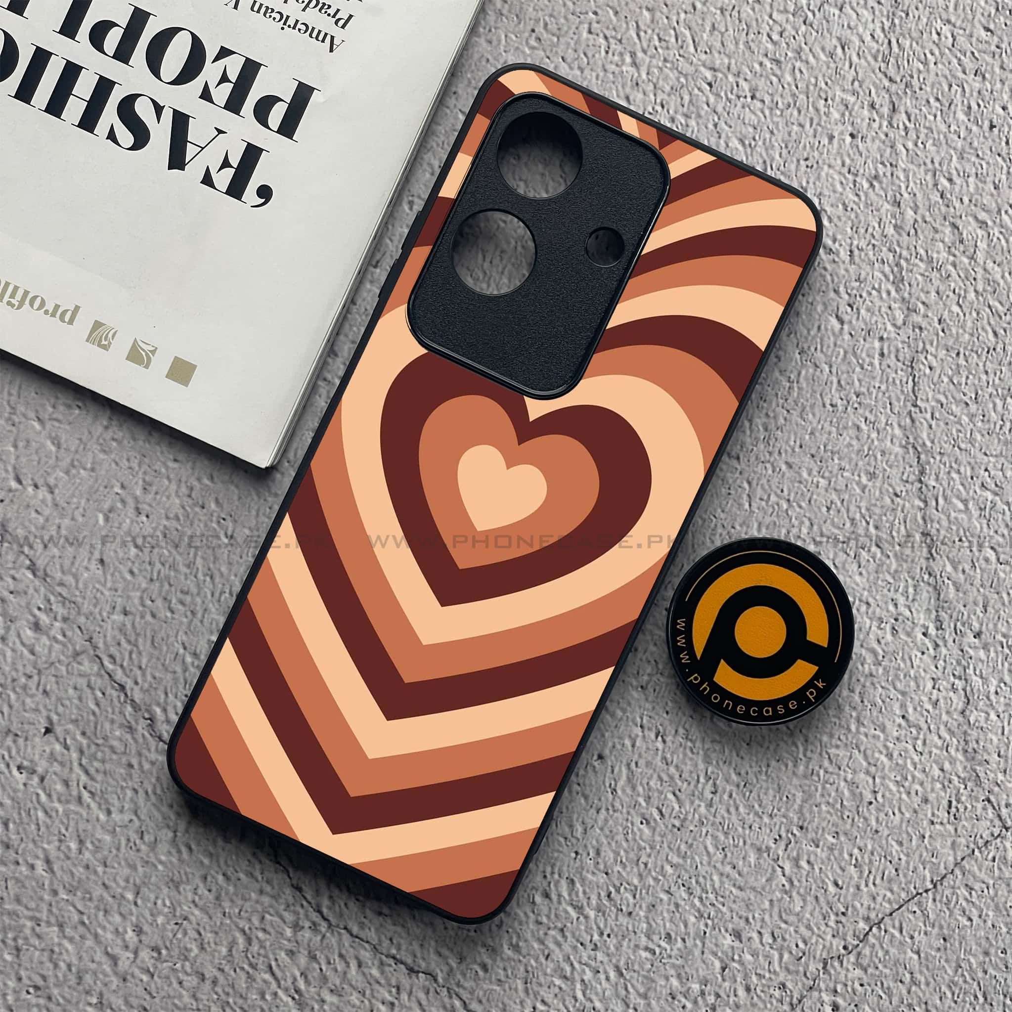 Realme Note 60x - Heart Beat Series - Premium Metal  Printed soft Bumper shock Proof Case