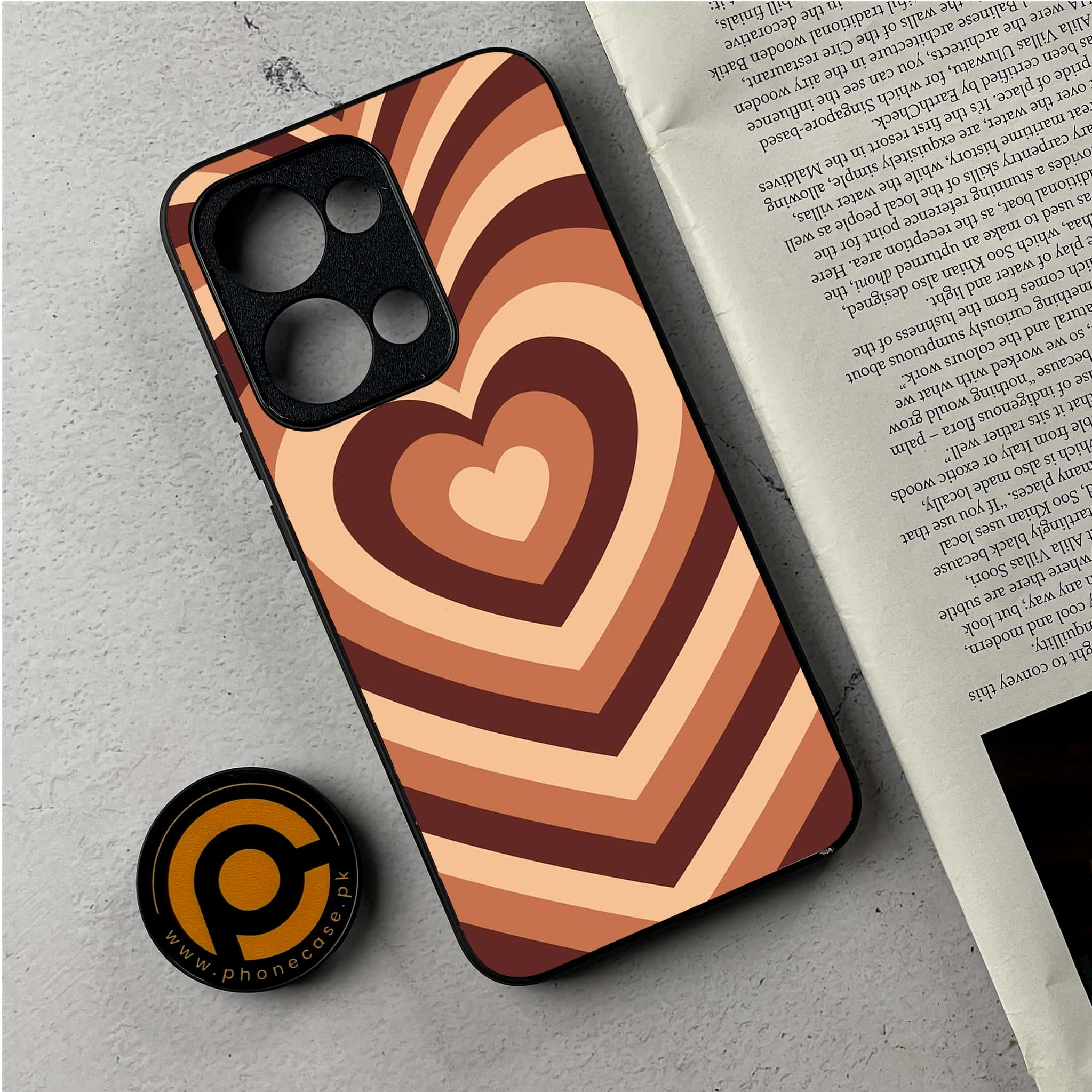 Oppo Reno 13 - Heart Beat Series - Premium Metal Printed Soft Bumper Shockproof Case