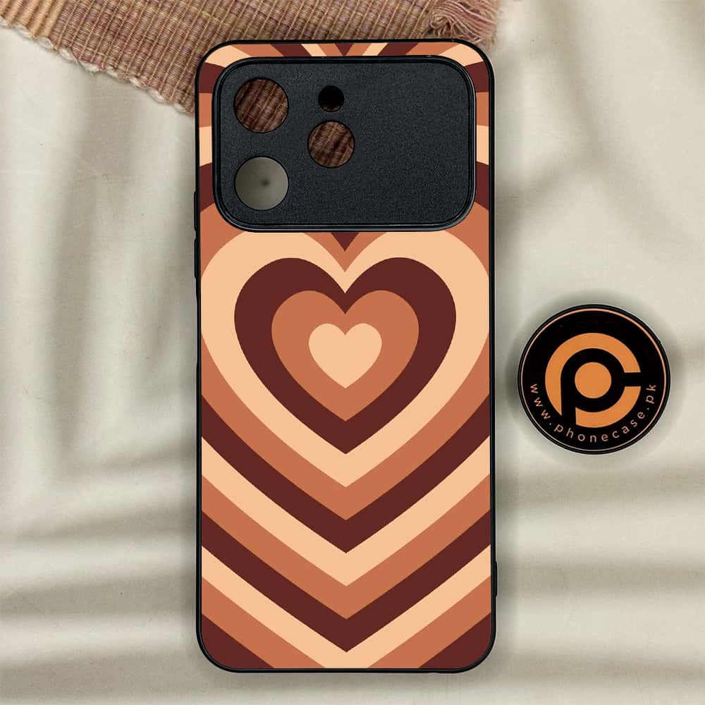 Tecno Spark 40 - Heart Beat Series - Premium Metal Printed soft Bumper shock Proof Case