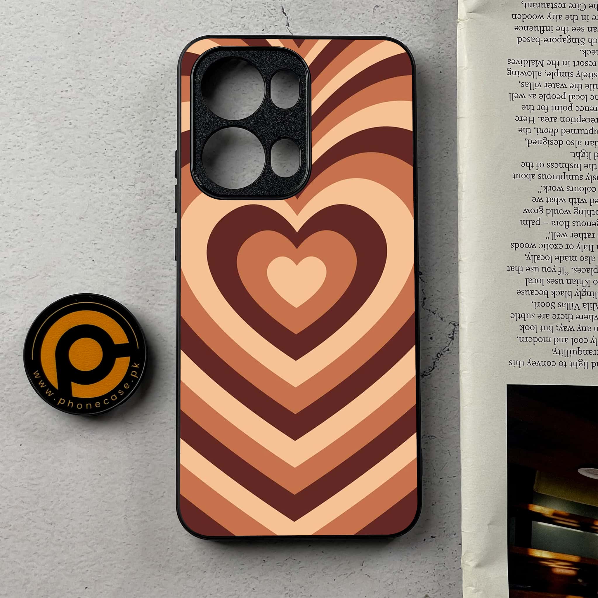 Oppo Reno 13 Pro -  Heart Beat Series - Premium Metal Printed Soft Bumper Shockproof Case