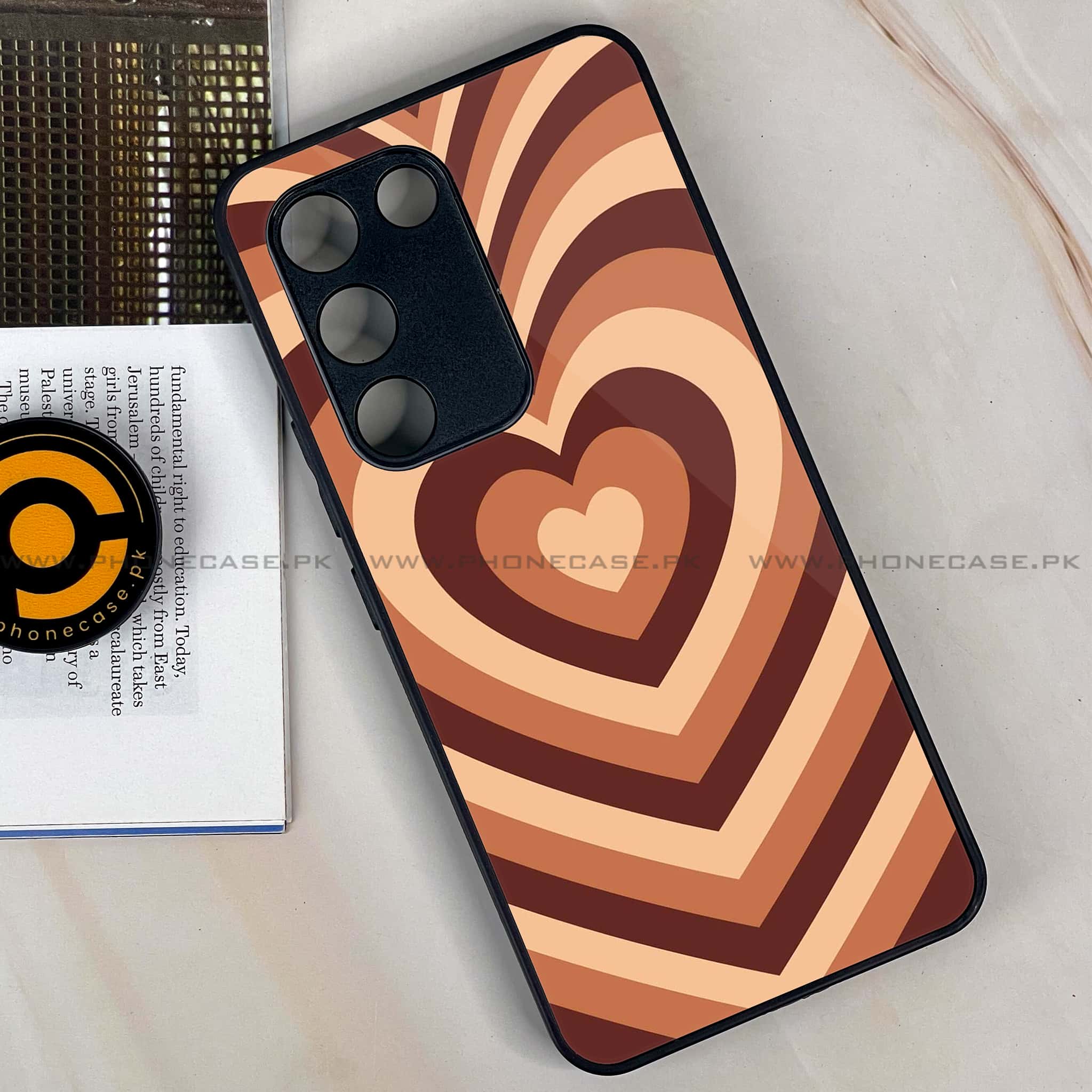 Vivo Y200e - Heart Beat Series - Premium Metal Printed soft Bumper shock Proof Case