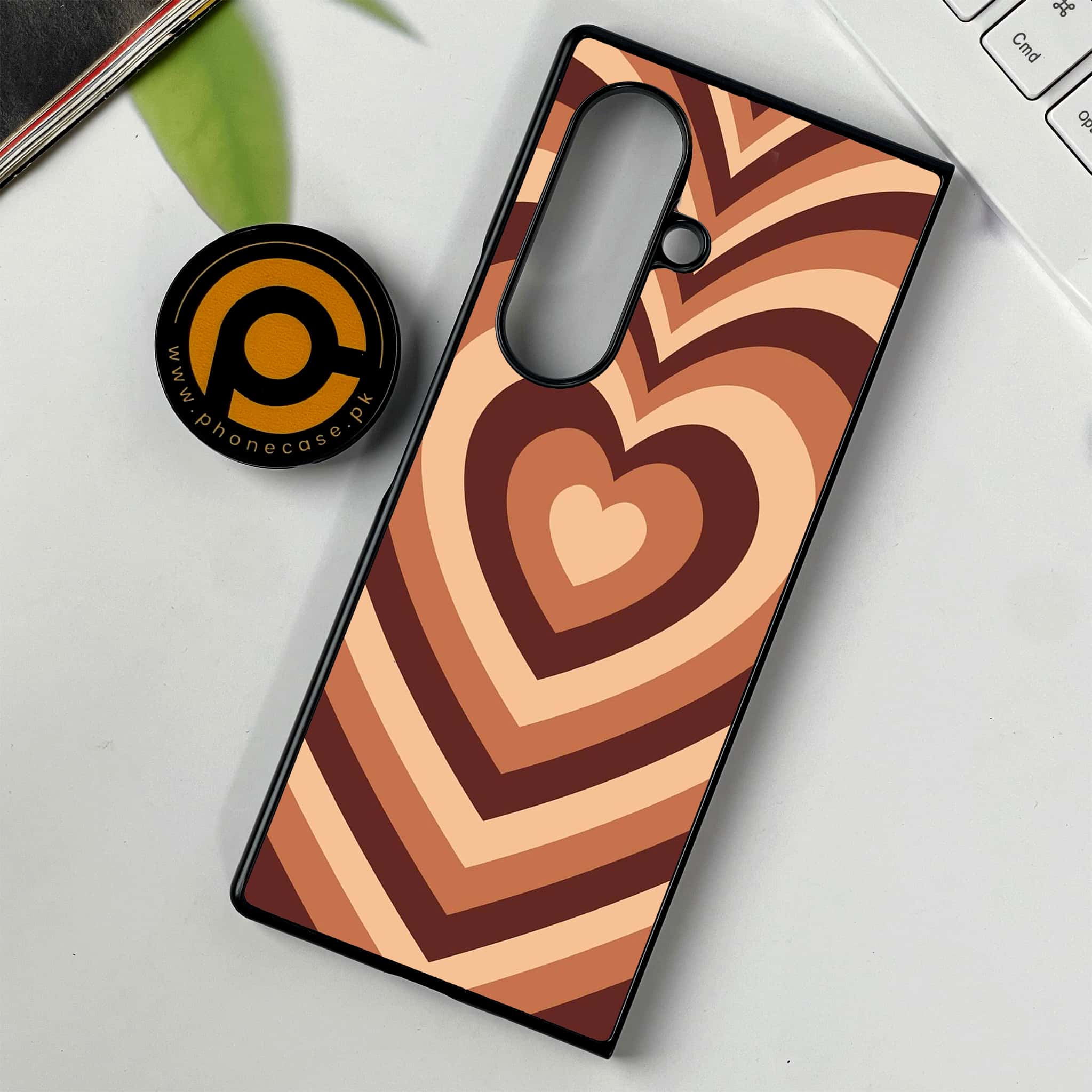 Samsung Galaxy Z Fold 7 - Heart Beat Series - Premium Metal Printed soft Bumper shock Proof Case