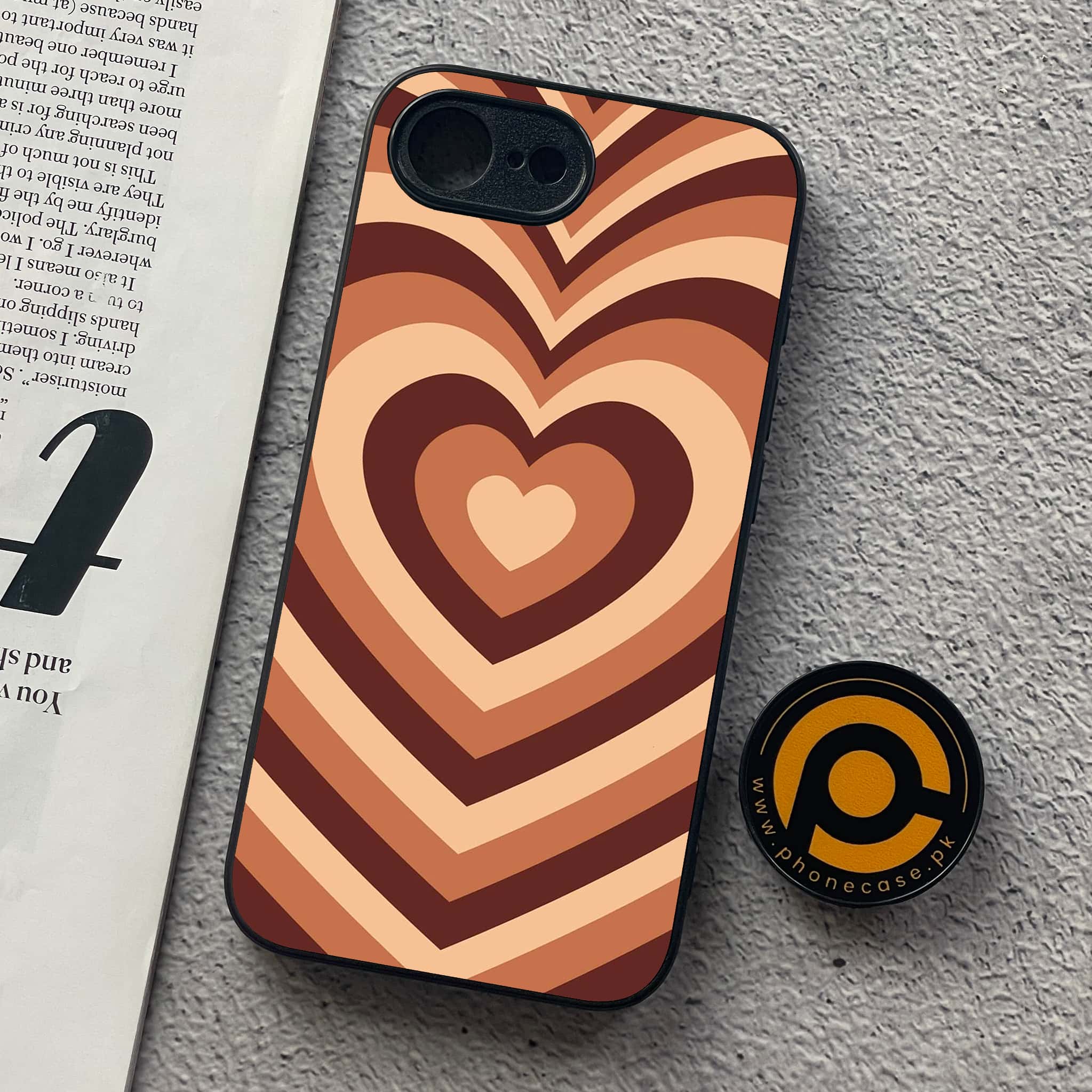 iPhone 16e - Heart Beat Series - Premium Metal  Printed soft Bumper shock Proof Case