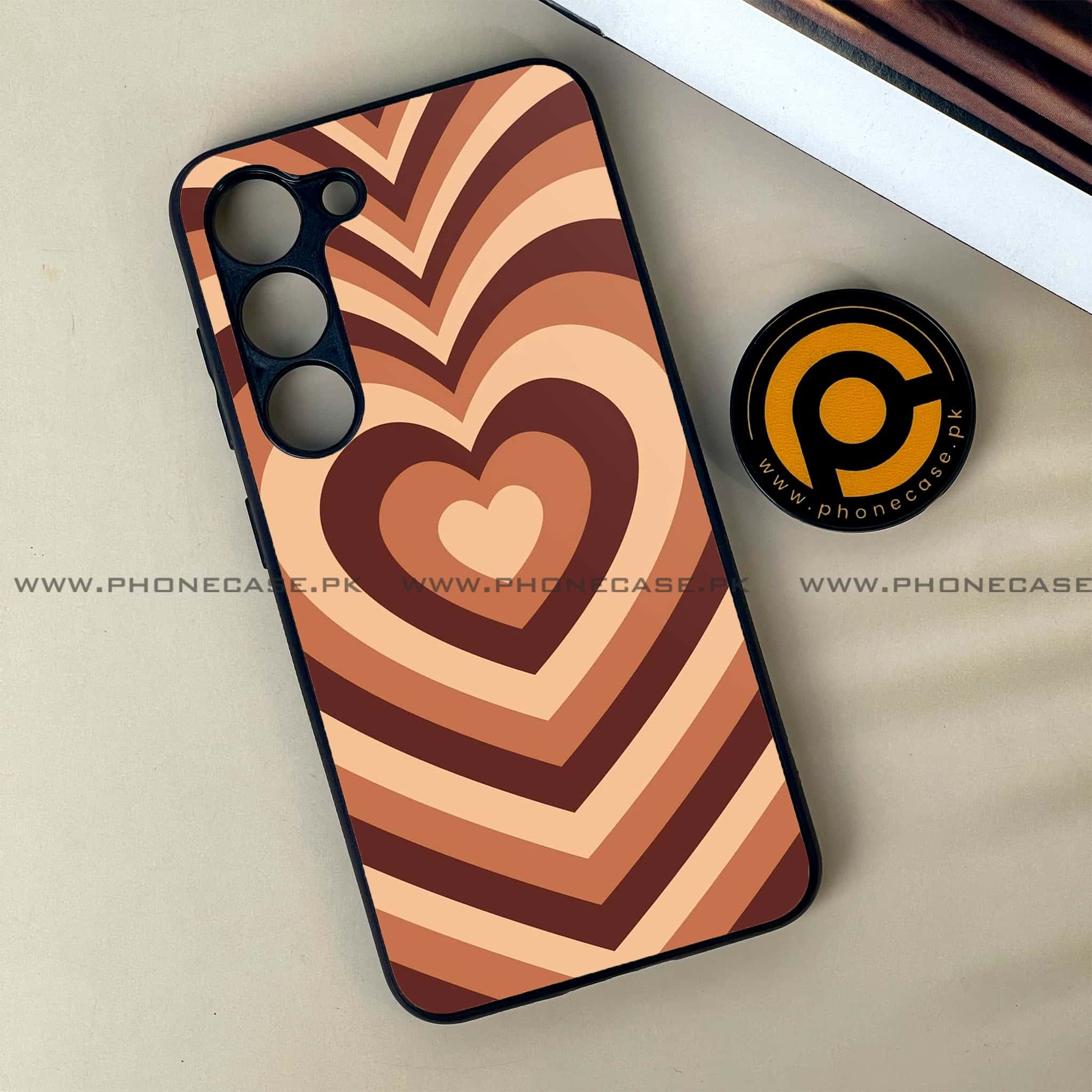 Samsung Galaxy S23 - Heart Beat Series - Premium Printed Glass soft Bumper shock Proof Case